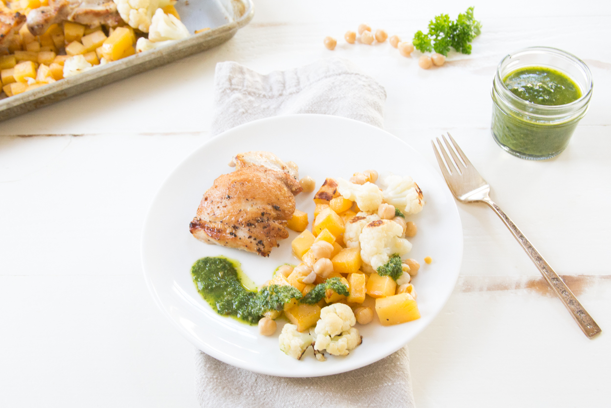 Roasted Chicken with Cauliflower and Turnips | Cook Smarts