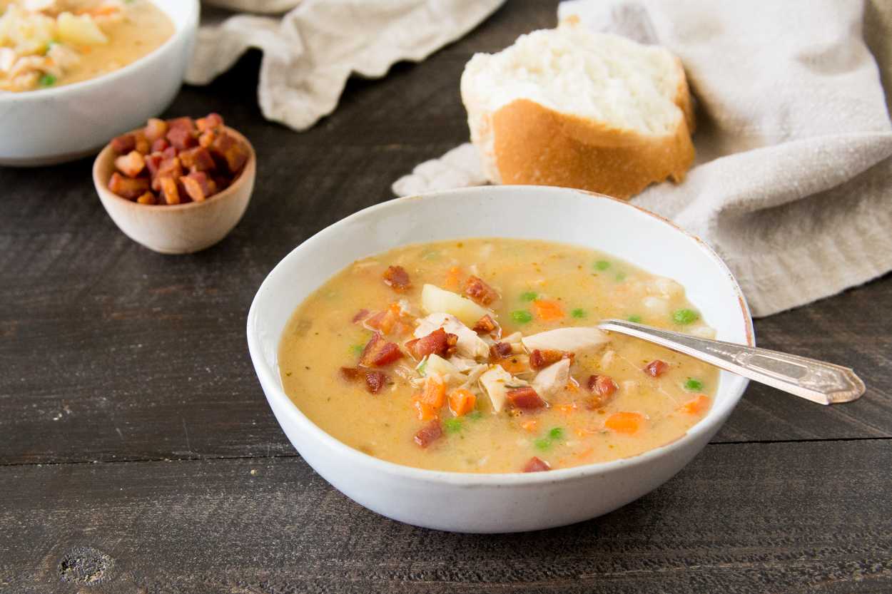 Creamy Italian Potato and Turkey Soup | Cook Smarts