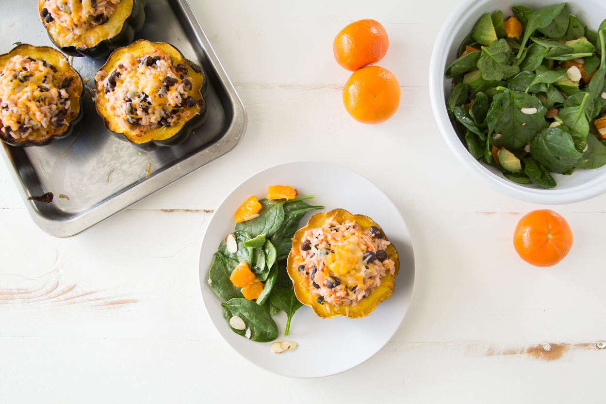 Acorn Squash Stuffed with Southwestern Rice | Cook Smarts